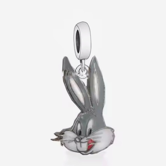 Bracelet Charm for Pandora Looney Tunes Bugs Bunny Sterling Silver - Picture 2 of 7